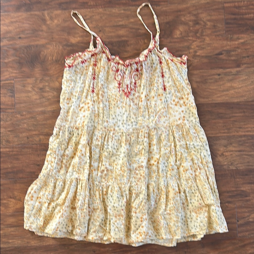 NATURAL LIFE Yellow and Red Floral Dress